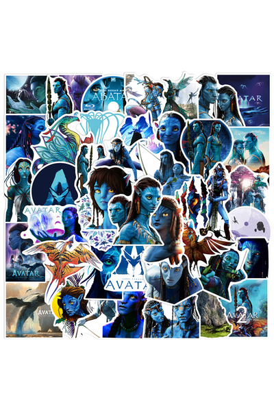 Miniso 10 قطع 10/30/50 قطعة من ملصقات الرسوم المتحركة لفيلم ديزني أفاتار 2، ي...