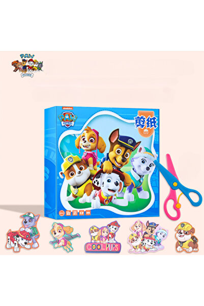PAW PATROL مقص هدايا 108 ورقة في كل صندوق 108 قطعة قصاصات ورقية كرتونية صناعة يدوية فنية أوريجا