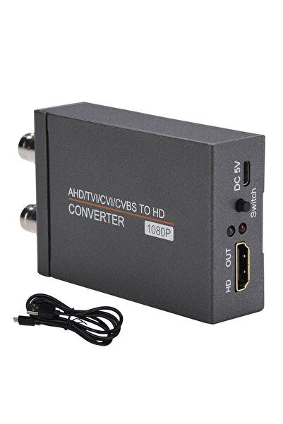 Choice محول GRAY TVI/CVI/CVBS/AHD إلى HDTV، HD720p/1080p/3mp/4mp/5mp/8mp BNC ...
