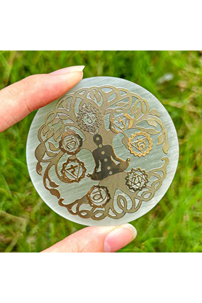 Choice Type-12 6cm Natural Crystal Selenite Slice Slab White Gypsum, Natural ...