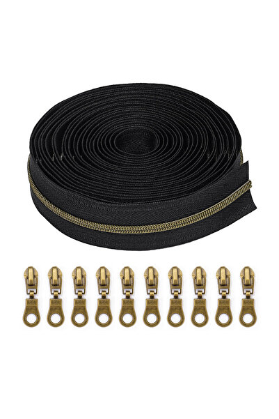 Choice9 3gtyhs 1 مجموعة = سحاب 4.5 متر + 10 منزلقات، رقم 3 سحاب أسنان نايلون ...