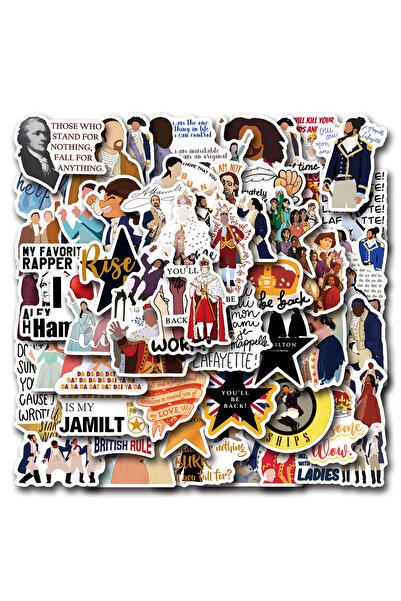 Choice 10PCS 10/30/55pcs Cartoon Hamilton Graffiti Stickers Decals DIY Laptop Suitcase Notebook Phone Fridg
