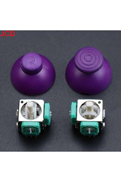 Choice عصا تحكم تناظرية ثلاثية الأبعاد 4 في 1 أرجوانية لليسار واليمين + أزرار...