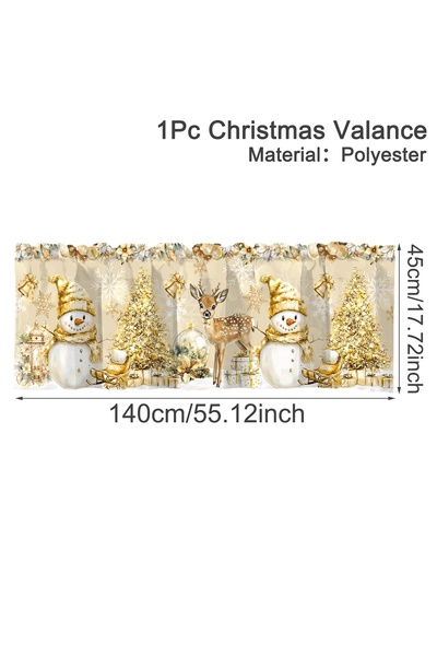 Choice 13 Pink Christmas Short Curtains Valances Christmas Decoration for Hom...