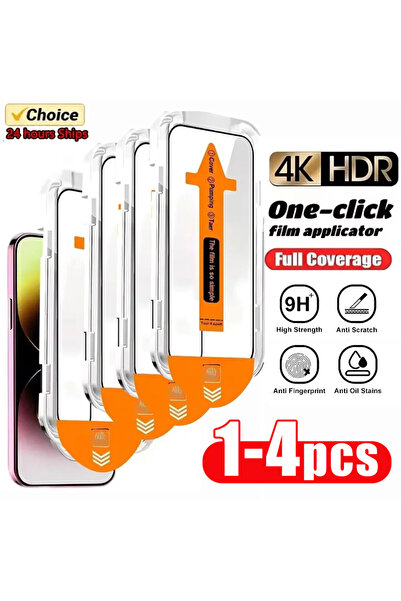 Choice8 4 قطع لحماية شاشة هاتف آيفون 16 برو ماكس عالي الدقة (HD) - طبقة مقاوم...