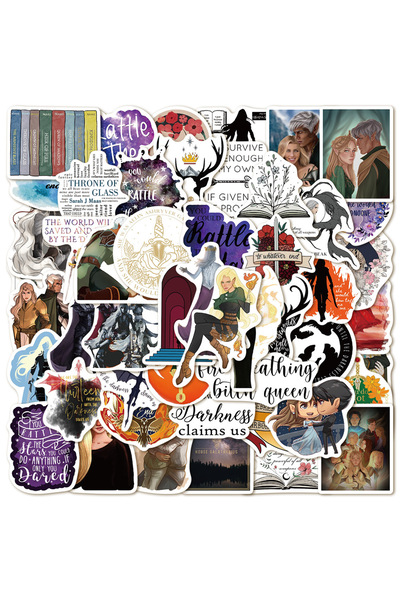 Choice مجموعة ملصقات عرش الزجاج من 50 قطعة، سجل قصاصات، مذكرات، كمبيوتر محمول...