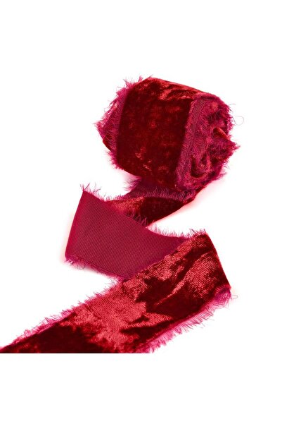 Choice 3 yards 09 4cm 3yards Handmade Frayed Velvet Ribbon Edged Flannel Wrinkle Ripped Wedding Party Flowe