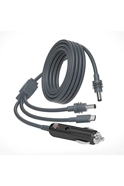 Choice 1 m Dark Grey For Starlink Mini 3in1 DC To TypeC/DC/car Charging Power Cable IP65 Waterproof 3in1 To