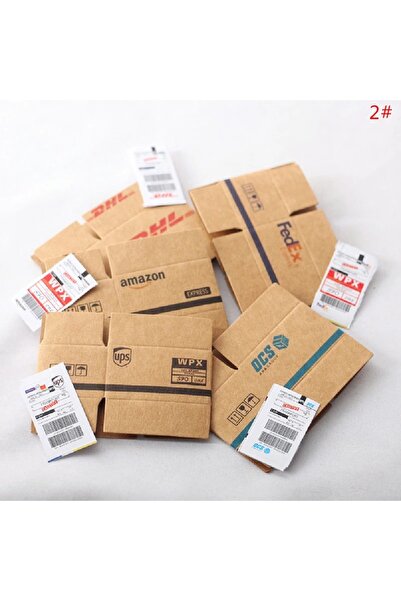 Choice 5 قطع/1 مجموعة صندوق كرتوني صغير 1:12 ديكور بيت الدمية المصغر صندوق إك...