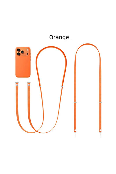 Choice برتقالي (1 حبل أصلي 1:1 حزام مغناطيسي متقاطع مع جراب هاتف حبل لهاتف IP...