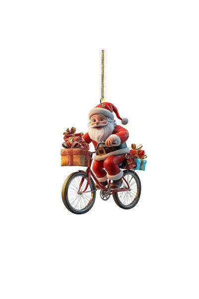 Choice قلادة شجرة عيد الميلاد الحمراء مقاس واحد من الأكريليك ثنائية الأبعاد ع...