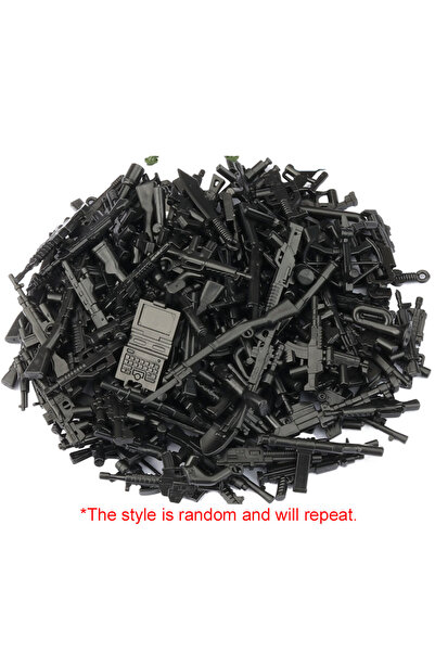 Choice 50 قطعة سوداء 50 قطعة زينة سطح المكتب للأسلحة النارية المصغرة باللون ا...