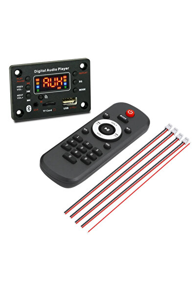 Choice Large remote control 12V Bluetooth 5.0 MP3 WMA Decoder Board Car Audio USB TF FM Radio Module Color