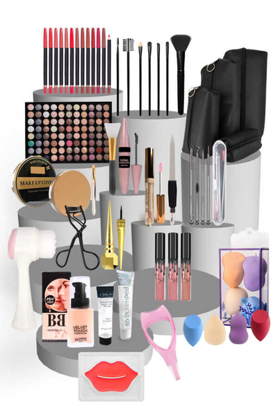 MT Profesyonel Gelin Çeyizlik Seti - Makyaj Seti - Çeyiz Makyaj Seti - Açık Ton