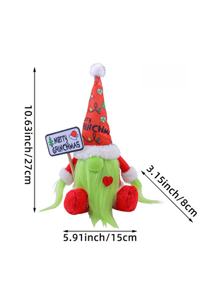 Choice غرينش غرينش ذو اللحية الطويلة والشعر الأخضر دمية وحش قزم مهرجان حفلة و...