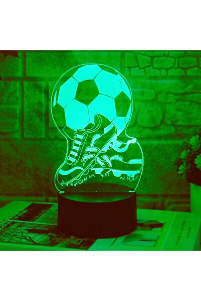 Choice قطعة واحدة من أحذية كرة القدم ذات الإضاءة الليلية ثلاثية الأبعاد الإبداعية باللون الأسود RGB، معدات كرة القدم، إضاءة ملونة تعمل باللمس