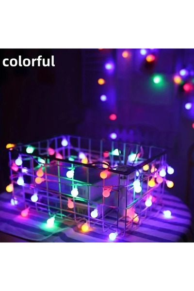 Choice سلسلة أضواء LED كروية متعددة الألوان بطول 6 أمتار و40 مصباح LED تعمل ب...