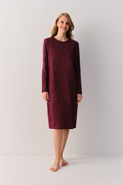 SUWEN Cotton Comfort Uzun Gecelik