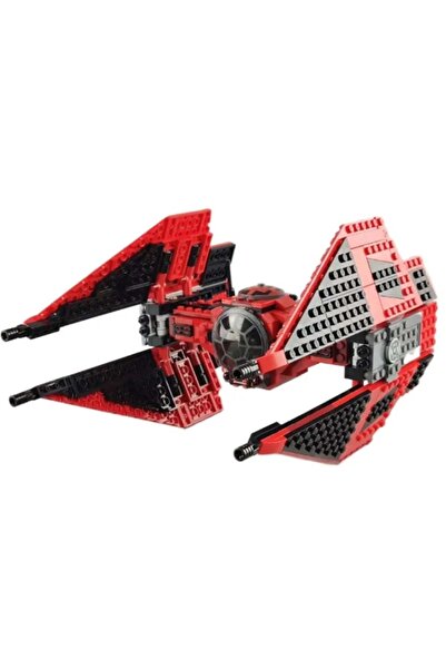 Choice 514 قطعة من مكعبات بناء طائرة مقاتلة فضائية قرمزية اعتراضية، ألعاب نمو...