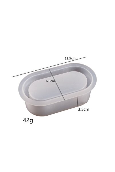 Choice قالب سيليكون لزهرة العصاريات، صندوق تخزين المجوهرات البيضاوي، قالب من الجبس والراتنج الإيبوكسي، فن الحرف اليدوية.