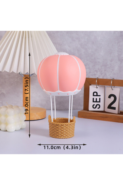 Choice14 تزيين كعكة على شكل بالون هواء ساخن وردي جديد، غطاء كعكة على شكل دب و...