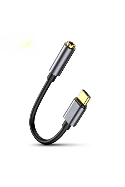 Choice محول كابل USB-C إلى مقبس سماعة رأس 3.5 ملم AUX باللون الرمادي الداكن لهاتف P40 P30 Pro 10 9 Type C