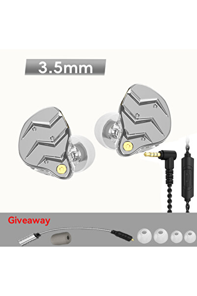 Choice سماعات رأس 3.5 مم فضية MIC 15D صوت محيطي جهير ثقيل 3.5 مم AUX / Type-C...