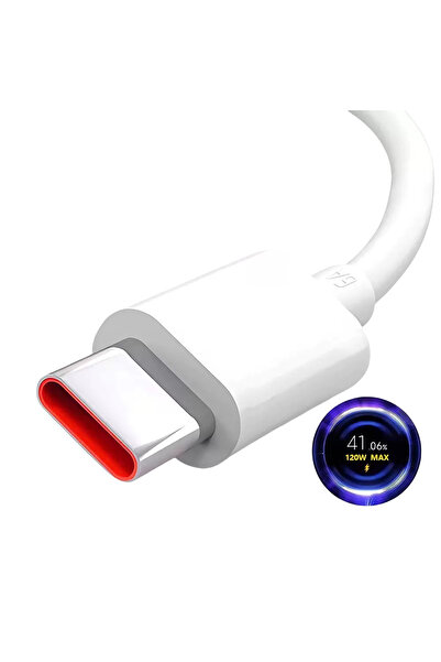 Choice 1.5 متر أبيض لشاحن USB فائق السرعة 120 وات ومحول طاقة Mi 12 11 6A كابل...