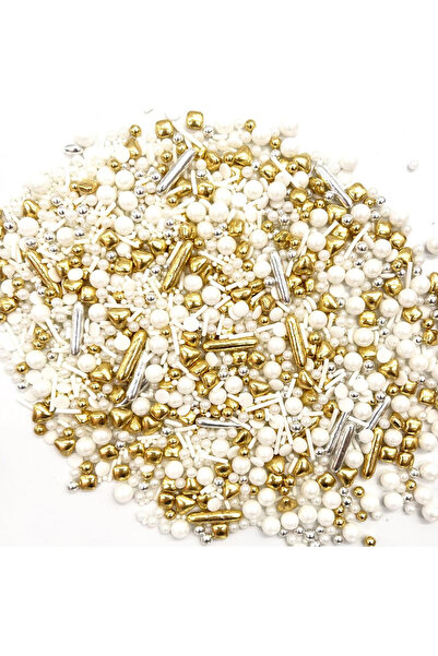 Choice1 رشات اللؤلؤ الذهبية الفاخرة البيضاء من style1 لتزيين الكيك والكب كيك،...