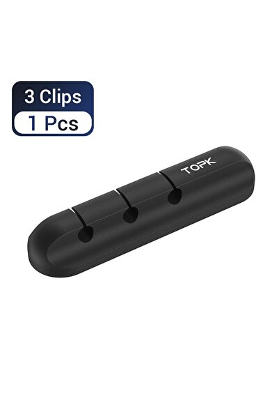 Choice 3 مشابك - قطعة واحدة من منظم الكابلات TOPK L16 المصنوع من السيليكون وم...