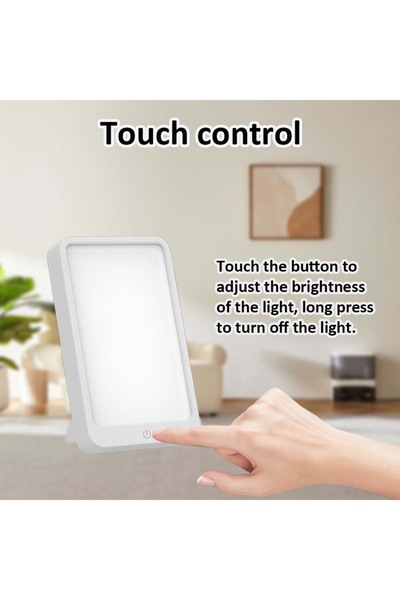 Choice 12W 1pcs EU SAD LED Light Daylight Therapy Lamp 6500k Daylight Lamp Ajusted 3 Light Modes Happy for