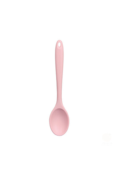Choice pink Long Handle Silicone Noodle Spoon Rice Salad Mixing Kitchen Teaspoon