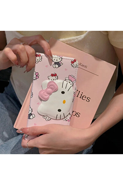 Miniso A For iPhone 16 Sanrio Hello Kitty Cute Cartoon Luxury Card Wallet Leather Flip Phone Case For iPh