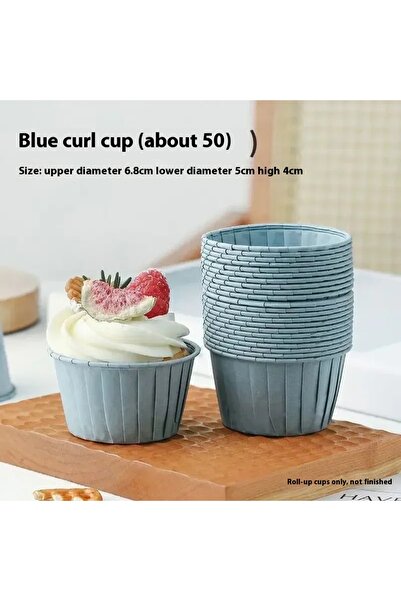 Choice Blue 50pcs Golden Muffin Cupcake Paper Cup Oilproof Cupcake Liner Baki...