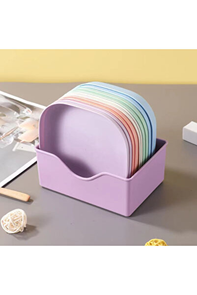 Choice One Size 1 set 10pcs/Set Spit Bone Dish Household Food Grade Plastic Spit Bone Dish Dining Table Gar