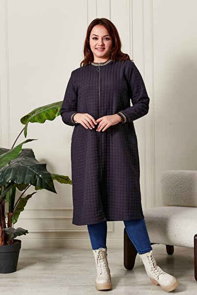 Ferace Women's Plus Size Zippered Quilted Cap