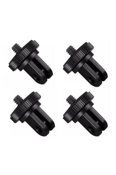 Choice 4 قطع سوداء لـ Insta360 X5/X4 من سبائك الألومنيوم 1/4 بوصة محول حامل ث...