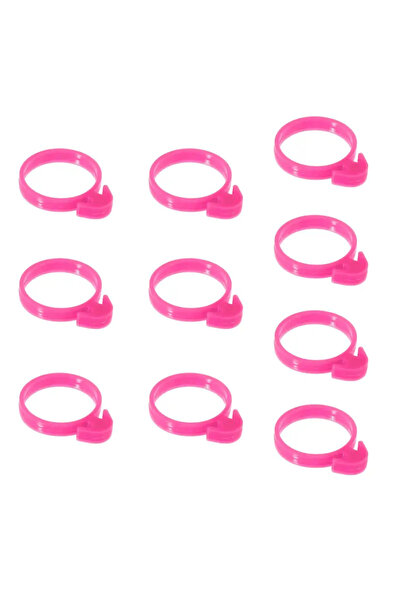 Choice Red 10 Pack Silicone Cake Bag Clips Ties Fixed Ring Decorative Bag Ban...