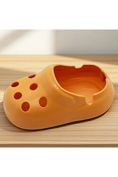 Choice منفضة سجائر برتقالية اللون على شكل حذاء، قطعة واحدة، ديكور منزلي عصري،...