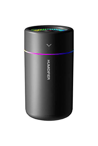 Choice مرطب هواء للسيارة أسود اللون سعة 280 مل، حجم ضباب كبير، ضوء ملون، موزع...