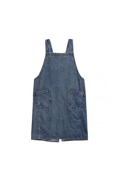 Choice مريلة جينز لفستان كوري للسيدات من قماش قطني للحديقة والمطبخ والخبز والطبخ.