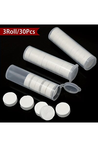 Choice 3 لفات بيضاء، 3 أنابيب (30 قطعة) مناشف مضغوطة - متينة كبيرة، خفيفة الو...