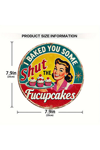 Choice لافتة مطبخ خشبية دائرية متعددة الاستخدامات بتصميم عتيق مكتوب عليها "لق...