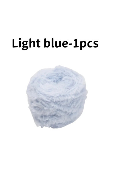 Choice أزرق فاتح - قطعة واحدة، خصلة واحدة، وزن كل منها 100 جرام، خيط فرو صناع...