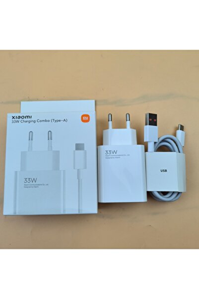Xiaomi EU Poco M7 M6 Plus 33W Turbo Charger Set EU Fast Charge Adapter 6A Type C Cable For Mi 10 10T...