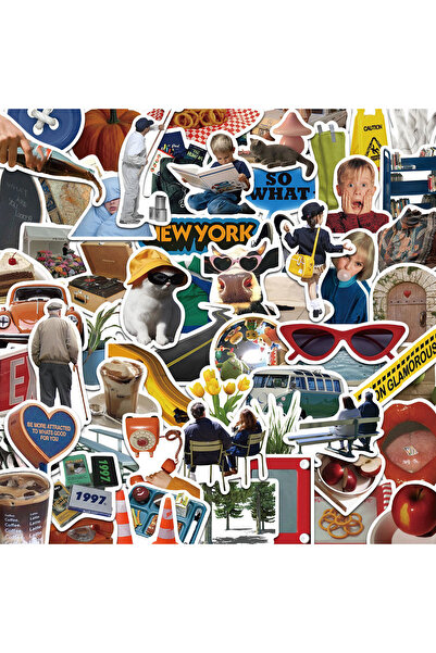 Choice ملصقات كرتونية رائعة متعددة الألوان، 63 قطعة، ملصقات جمالية لطيفة، لعب...