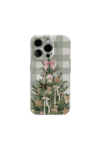 Miniso FJ IPHONE16PRO Christmas Tree Green Checkerboard IPhone17 Must-Haves P...