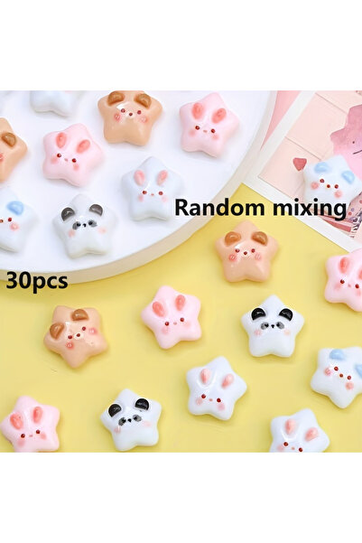 Choice DUTRIEUX 30pcs 10/20/30pcs Mini Bright Rabbit Bear Five-pointed Star R...