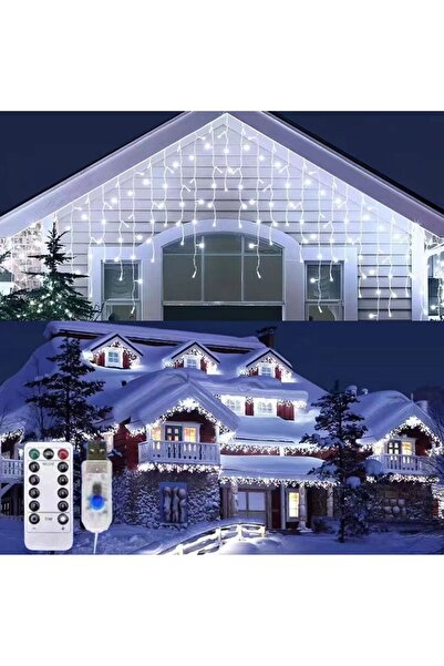 Choice سلسلة أضواء جليدية LED USB بطول 7 أمتار و162 مصباحًا - 27 خيطًا أبيض ب...