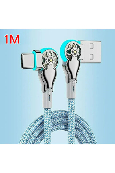 Choice كابل شحن سريع قابل للدوران من النوع C بطول 1 متر، من USB A إلى النوع C...